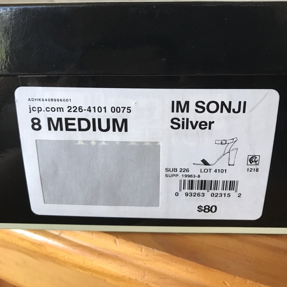 Silver Ankle Strap Heels - Picture 6 of 6